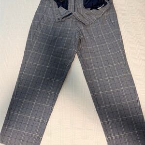 Amanda & Chelsea Gray Plaid Straight Leg Pants
